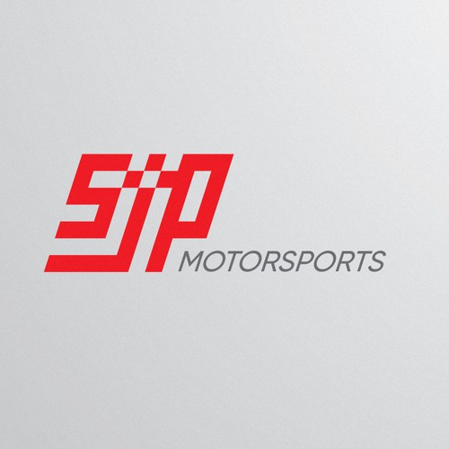 Motorsport design with the title 'Custom Monogram Logo for FJP Motorsport'
