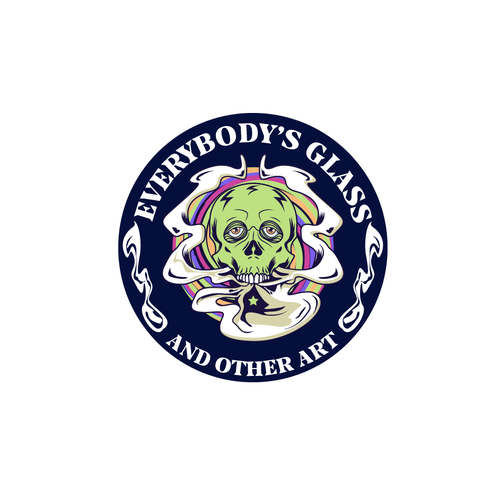 Stone logo with the title 'Logo for a Smoke shop in Texas'