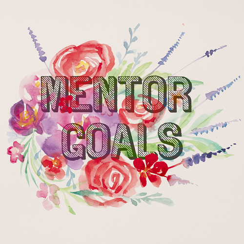 Flower artwork with the title 'Print created to inspire and empower women'