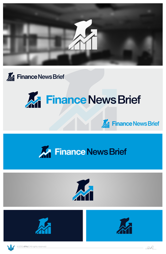 News design with the title 'New logo wanted for Finance News Brief'