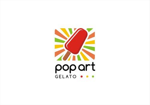 Pop logo with the title 'New logo wanted for Pop Art Gelato'
