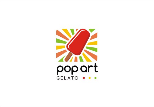 Pop culture logo with the title 'New logo wanted for Pop Art Gelato'