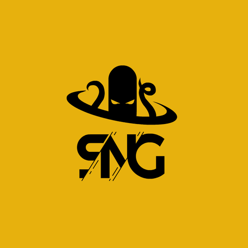 Alien logo with the title 'Alien Octopus Logo'