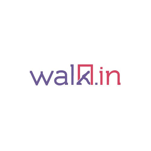 Walk logo with the title 'Clever Logo Design for an App That Sells Apartments'