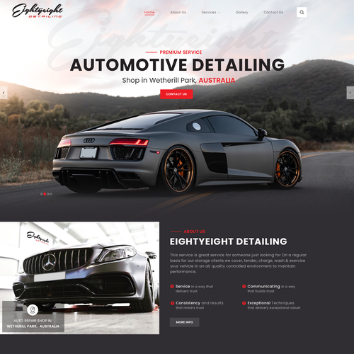 Best design with the title 'Car website Design'