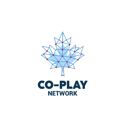 Maple design with the title 'Maple leaf network system logo concept '