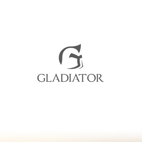 Gladiator logo with the title 'Gladiator logo concept'