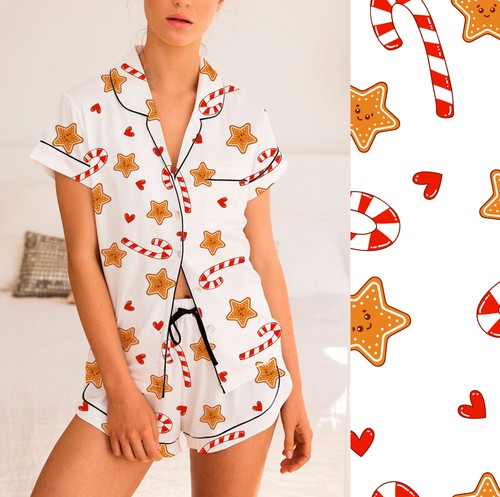 Candy design with the title '❄❄❄Christmas Pyjamas ❄❄❄'