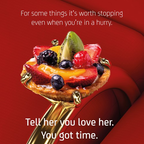 Time design with the title 'Valentine's Day campaign in Henri Coanda Bucharest Airport'