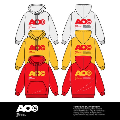 Hype design with the title 'Concept Design Hoodie for Art Officiel'