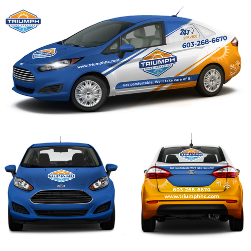 Vinyl wrap design with the title 'Van wrap design contest entry'