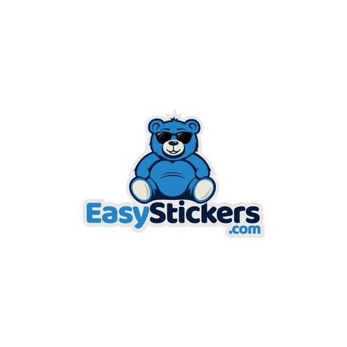 Sticker and decal logo with the title 'EasyStickers.com'