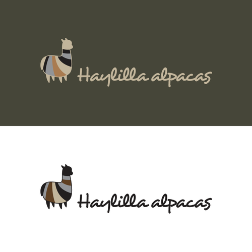 American patriot symbol logo with the title 'Haylilla Alpacas Logo'