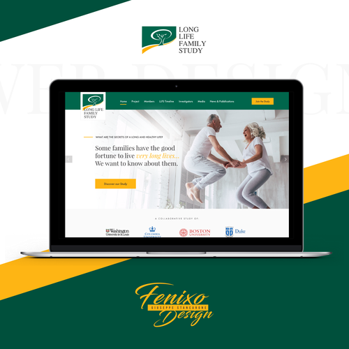 Research design with the title 'Web design'