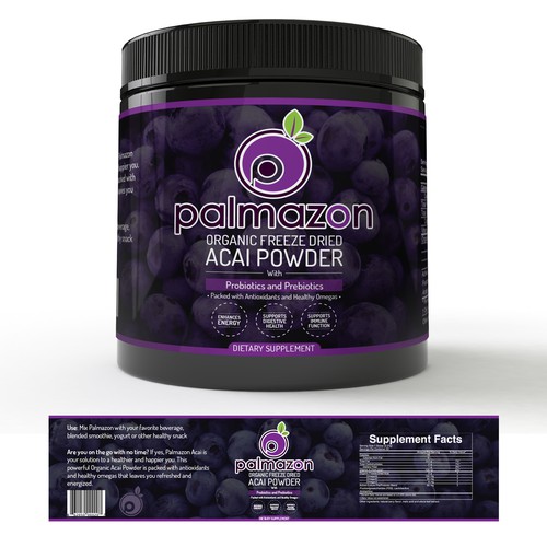 Simple label with the title 'Supplement label design'