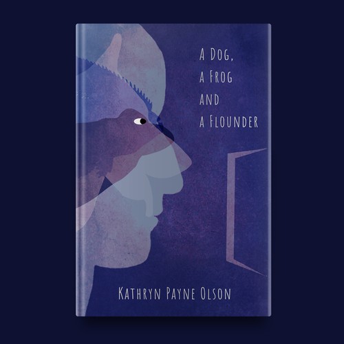 Dog book cover with the title 'A dog, A frog and a flounder'