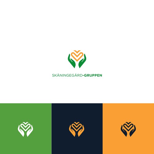 Check mark logo with the title 'Skaningerard-gruppen'