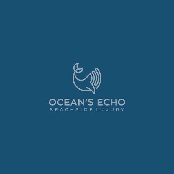 Whale design with the title 'ocean's echo'