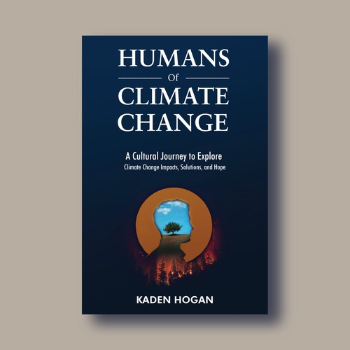 Climate change design with the title 'Book Cover'