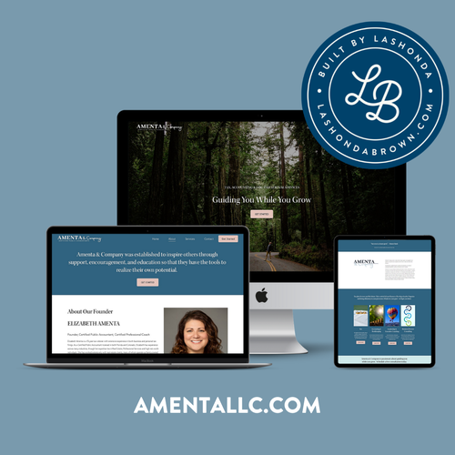 Accounting website with the title 'AMENTA & CO | Certified Public Accountants'