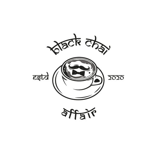 Chai design with the title 'Black Chai Affair '