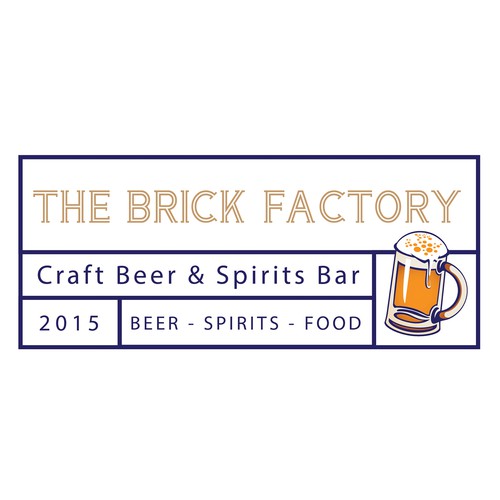 Brick design with the title 'The brick factory'