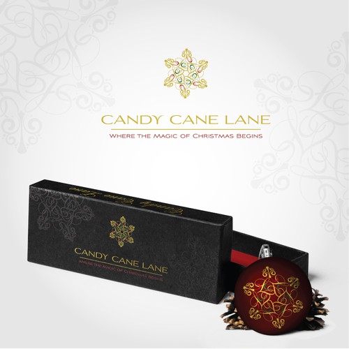 Snowflake design with the title 'Christmas logo design'