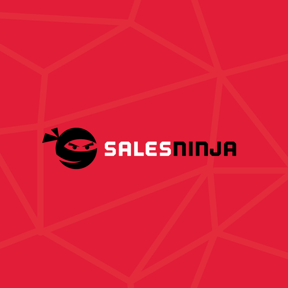 Negative space design with the title 'SalesNinja Logo !!! :)'