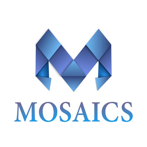 Illustrator design logo with the title 'Mosaics Logo'