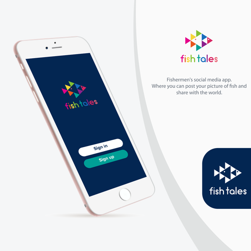 App logo with the title 'fish'