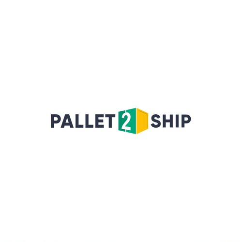 Freight logo with the title 'Logo Design for Pallet2Ship'