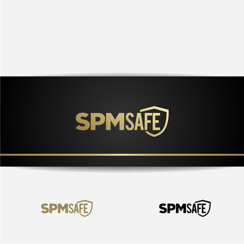 Save logo with the title 'Bold logo for gold business'