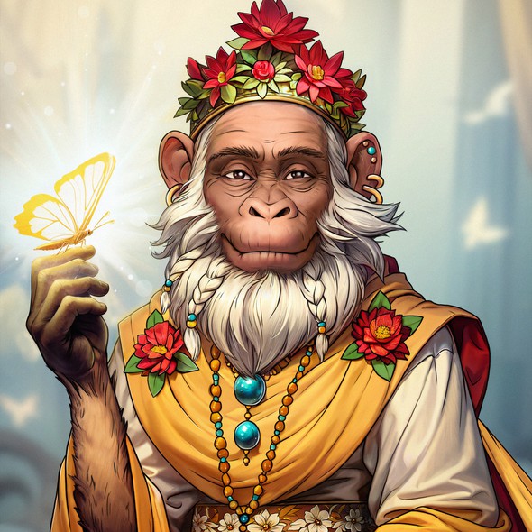 Kindness design with the title 'Monkey King, Shringara'