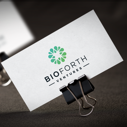 Venture logo with the title 'Logo design for BioForth Ventures'