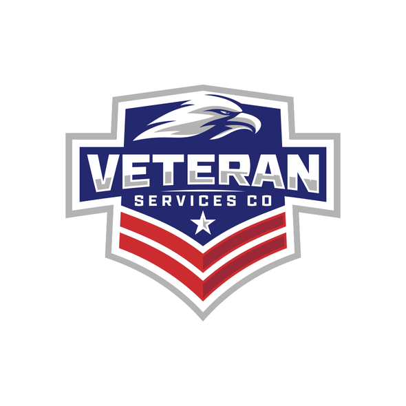 Military design with the title 'Veteran Service Co'