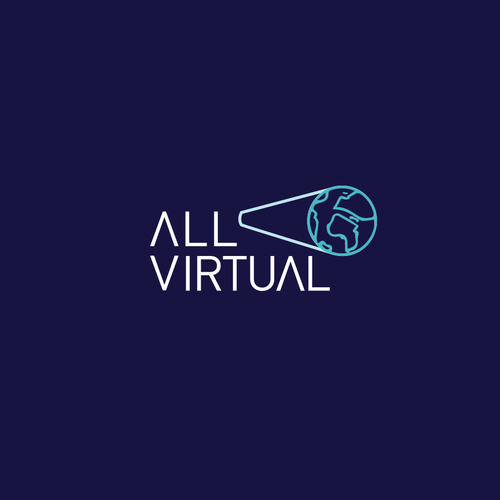Ps logo with the title 'All Virtual logo concept'