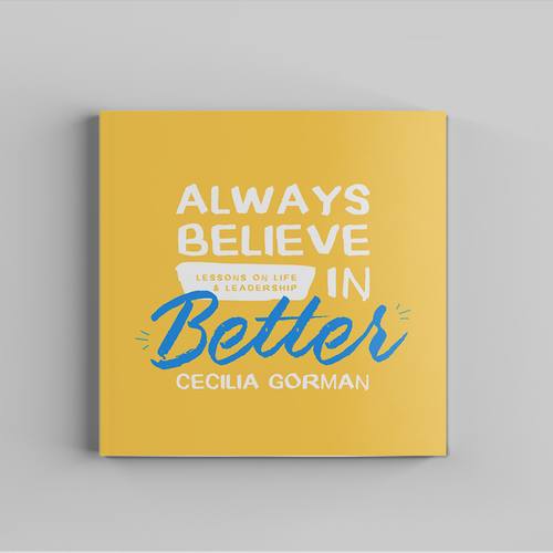 Happy book cover with the title 'Cover for an Inspirational Author'