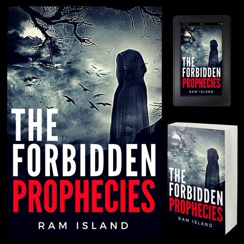 Drama design with the title 'horror book cover'