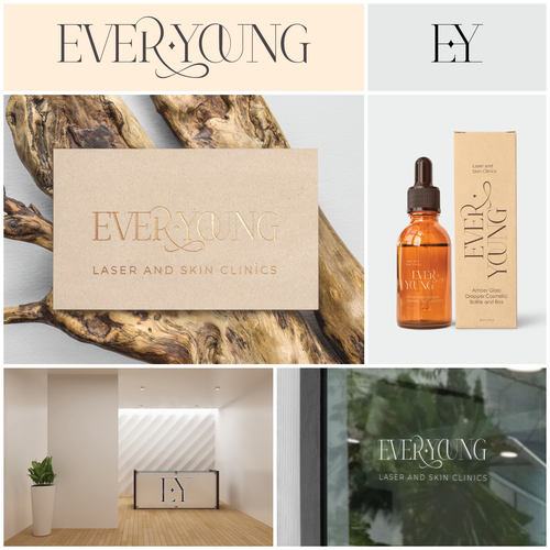 Esthetician logo with the title 'Laser and Skin Clinics Logo Contest'