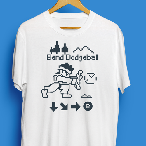 Gaming t-shirt with the title 'Dodgeball'