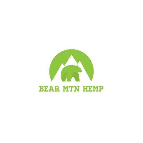 Hemp design with the title 'Logo Design for Bear Mtn Hemp'