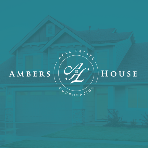 Real estate design with the title 'Logo Design Proposal for Ambers House.'