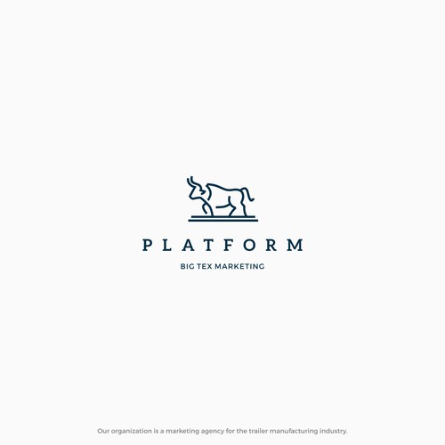 Yak logo with the title 'bull logo concept'