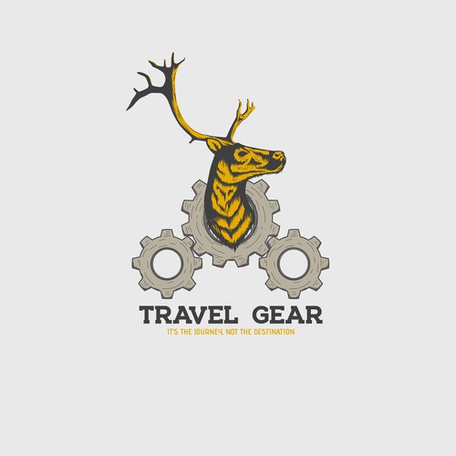 Reindeer logo with the title 'Travel Gear'