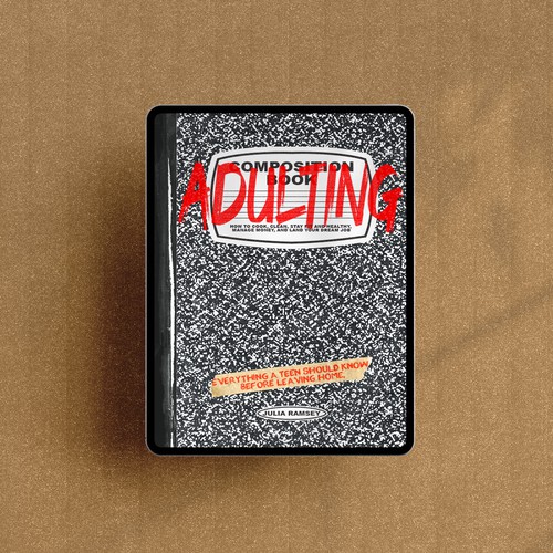 Contemporary book cover with the title 'Book cover of a guide for teens that begins their adulthood.'