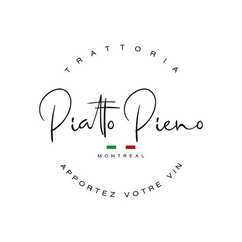Sauce logo with the title 'Piatto Pieno Logo Design'