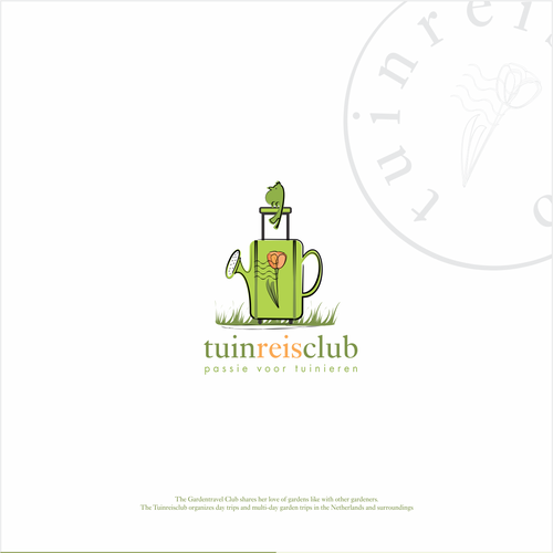 Travel logo with the title 'Clever and cute for a garden travel company'