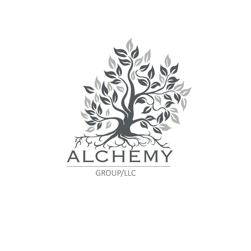 Vine design with the title 'Alchemy Group LLC'