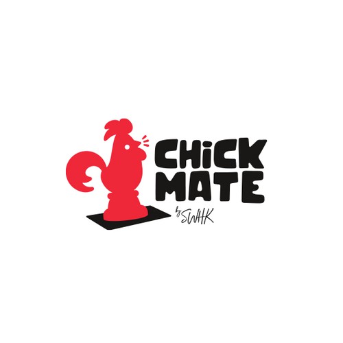 Fast food logo with the title 'Chick Mate'