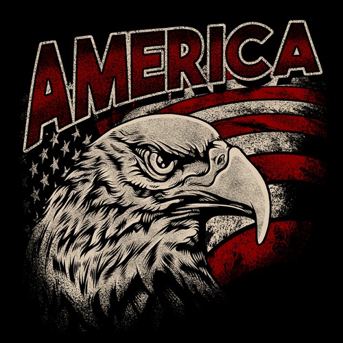 Eagle t-shirt with the title 'american eagle'